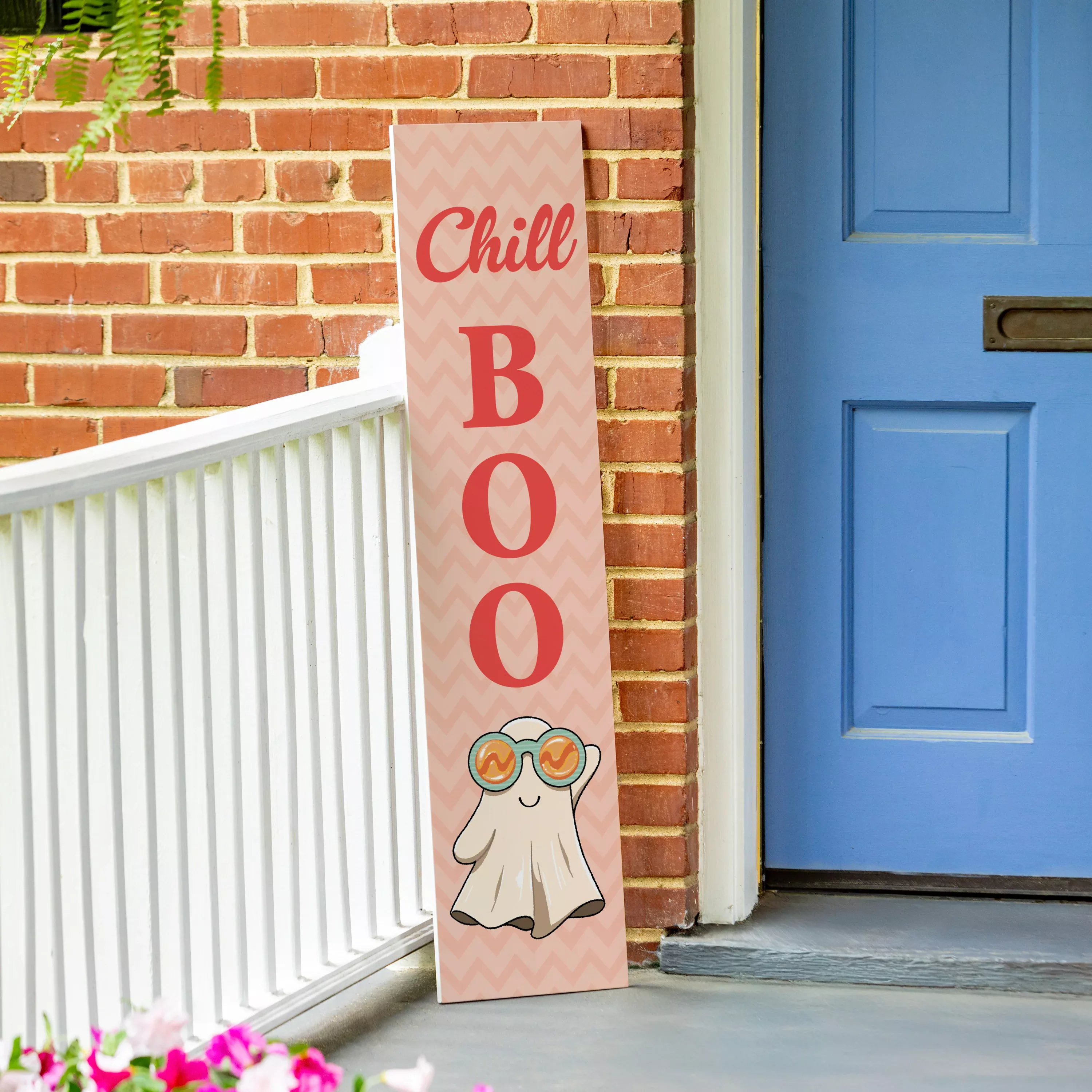 Summerween Porch Leaner, Ghostly "Chill Boo", 46"H