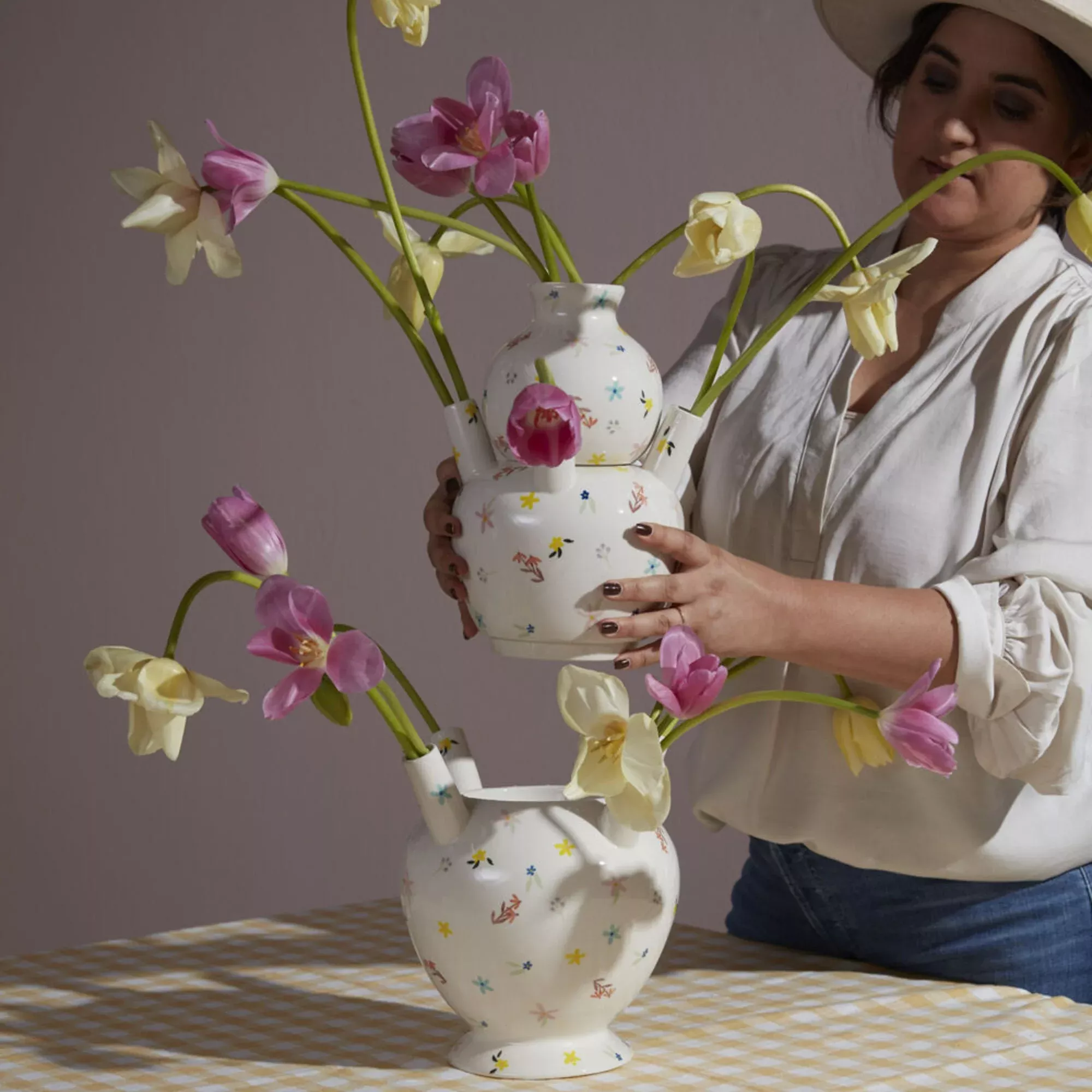 Tulipiere Ceramic Vase