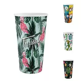 Wholesale Novelty Drink Cups – Floral Printed Tumblers 20 oz | 96 pcs