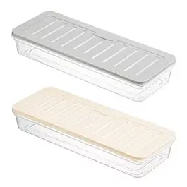 Wholesale Plastic Freezer Containers with Lids – 39 oz Rectangular | 48 pcs