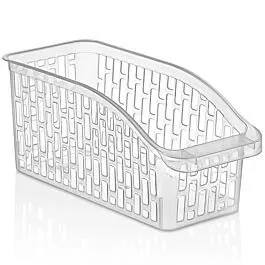 Wholesale Refrigerator Organizer Bins - Medium Transparent Design Set | 24 pcs