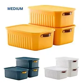 Wholesale Storage Bins with Lids - Medium Multi-Purpose Organizers 4 Gal | 18 pcs