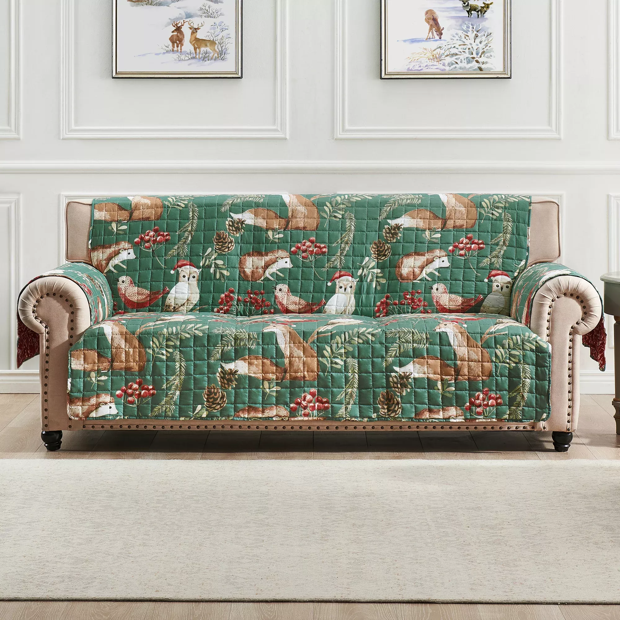 Willow Holiday Reversible Chair Cover