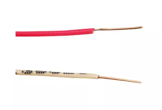 Woods 0453 Bell Wire Solid Copper, 50', Red/White